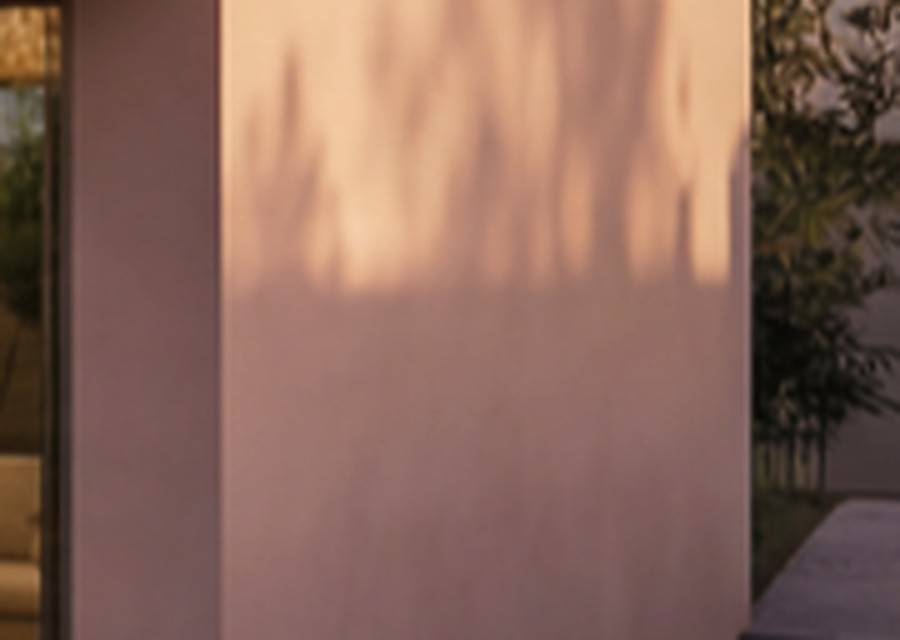 Smooth plaster wall